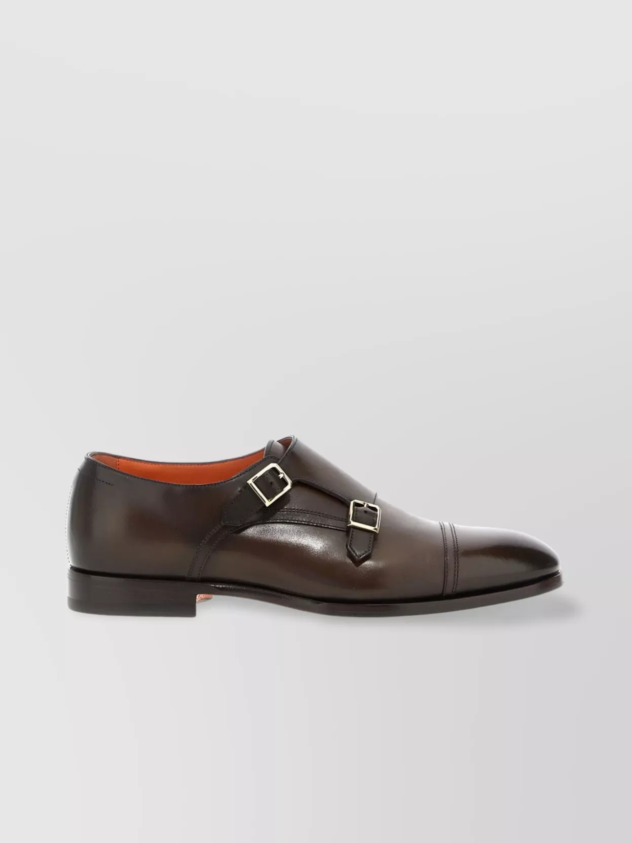 Santoni 'Axel' Double Monk Strap Cap Toe