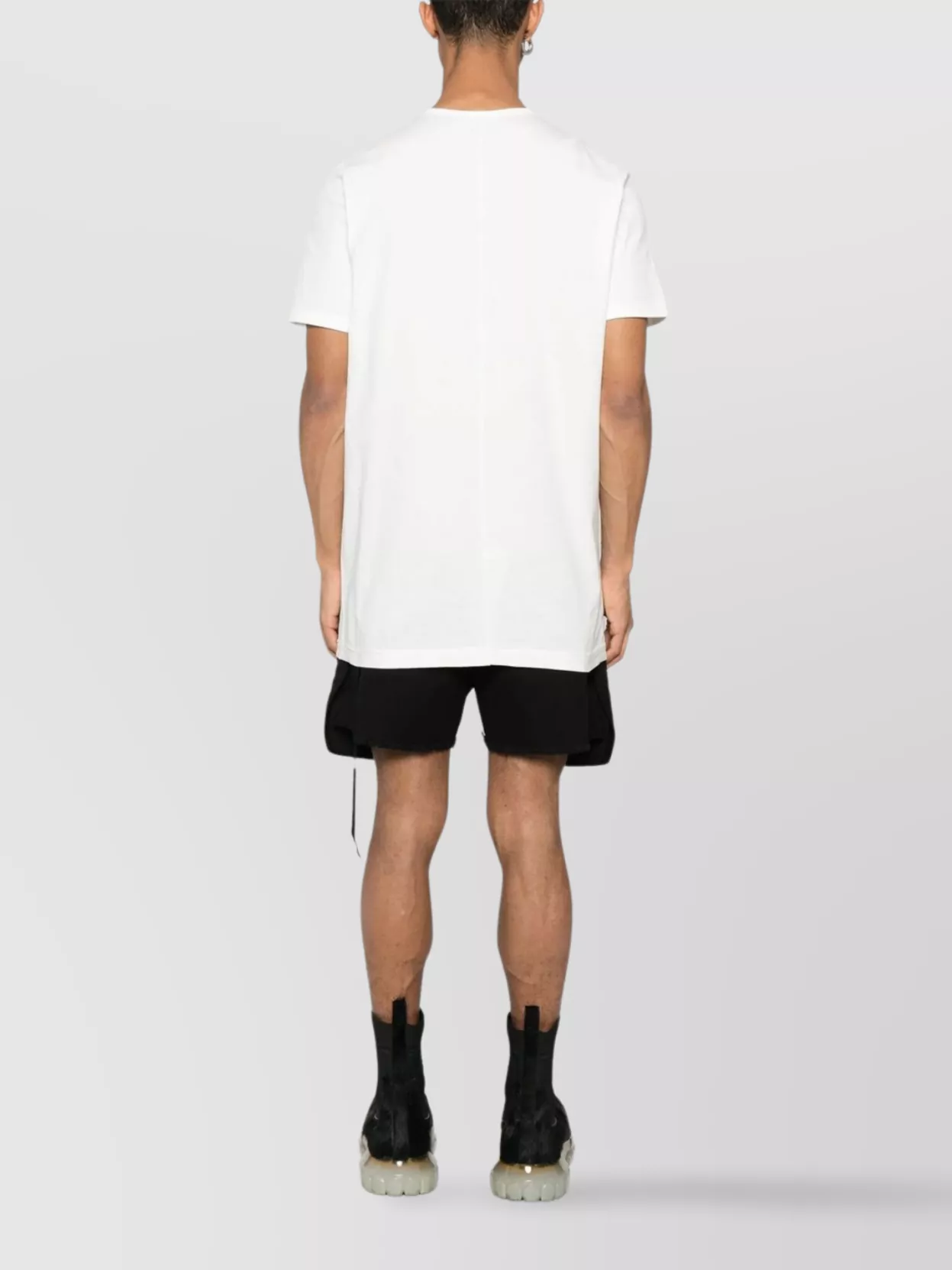 Rick Owens Drkshdw Level T-Shirt With Crew Neck And Graphic Print