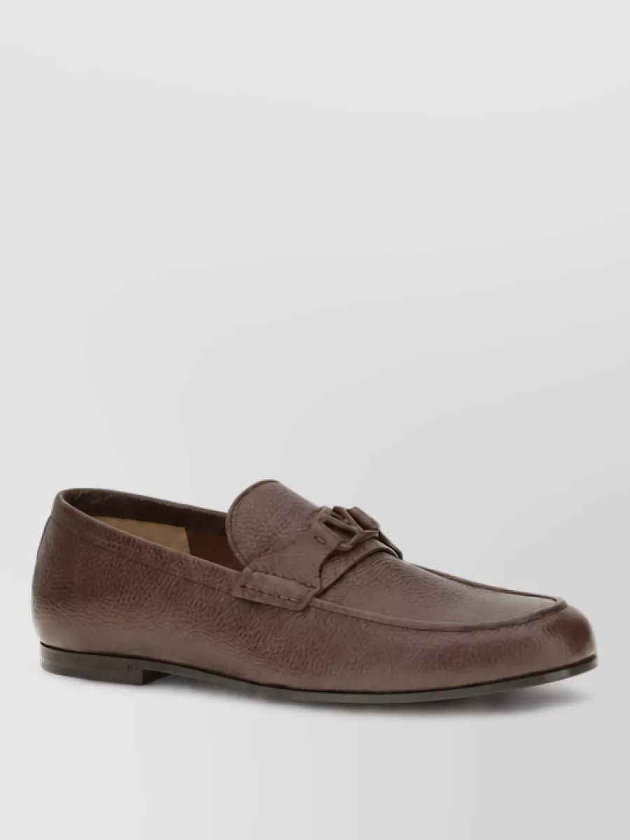 Valentino Garavani deer leather loafers