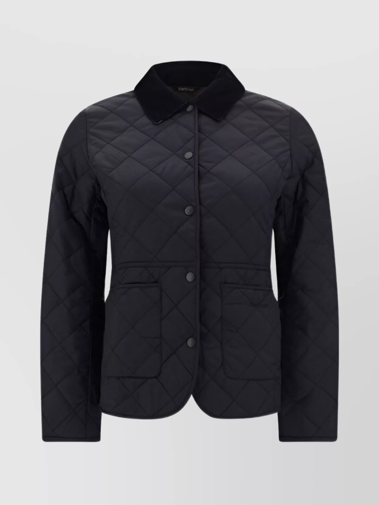 Shop Barbour Jacket Quilted Velvet Collar