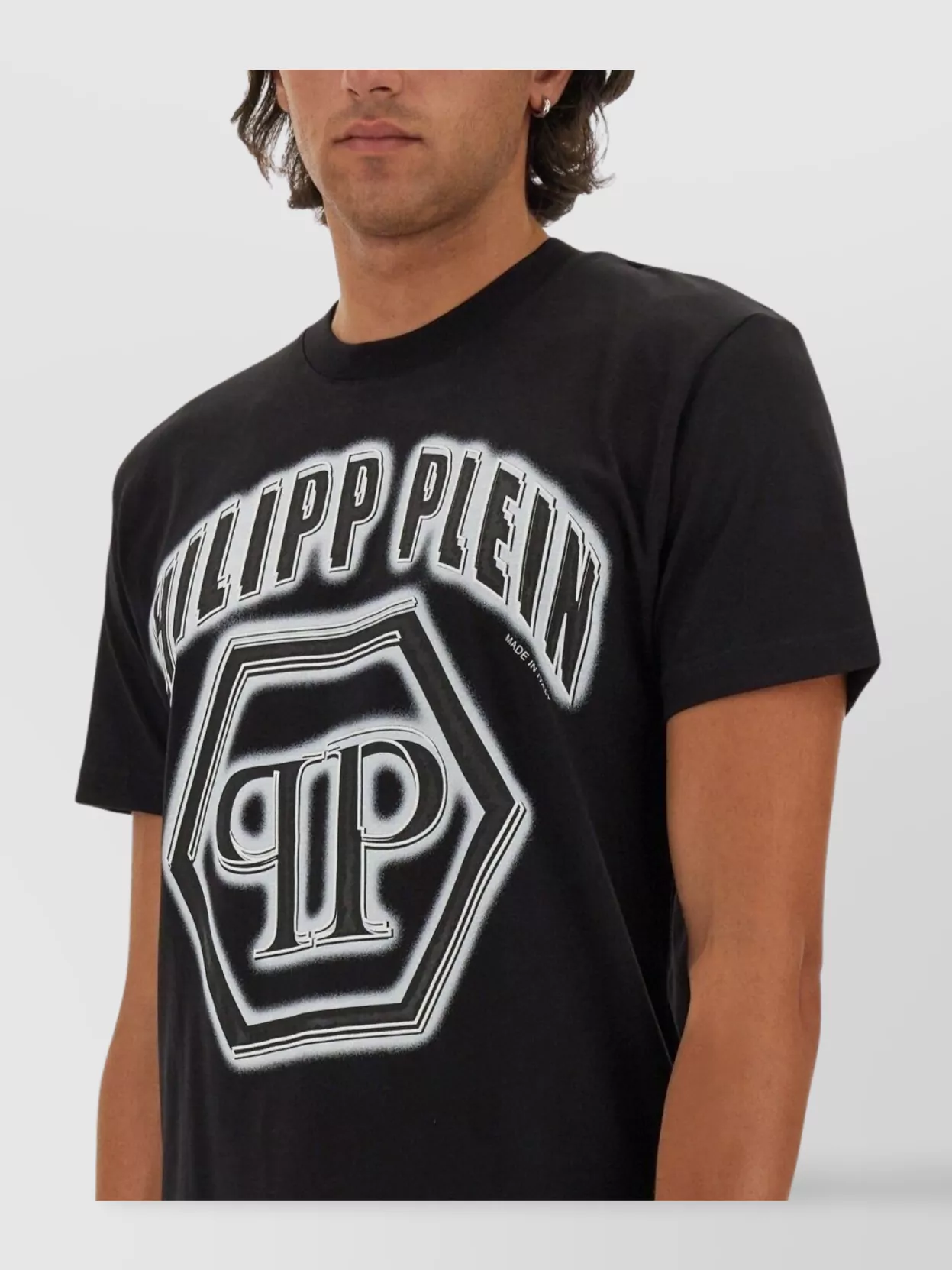 Philipp Plein Logo Print Crew Neck T-Shirt