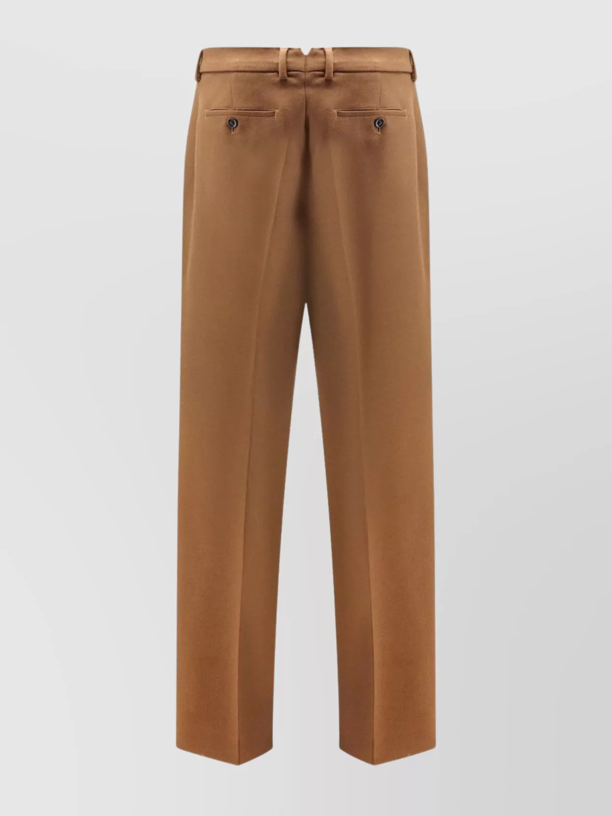 Ami Alexandre Mattiussi Ami Paris Straight-leg Pleated Tailored Trousers In Brown