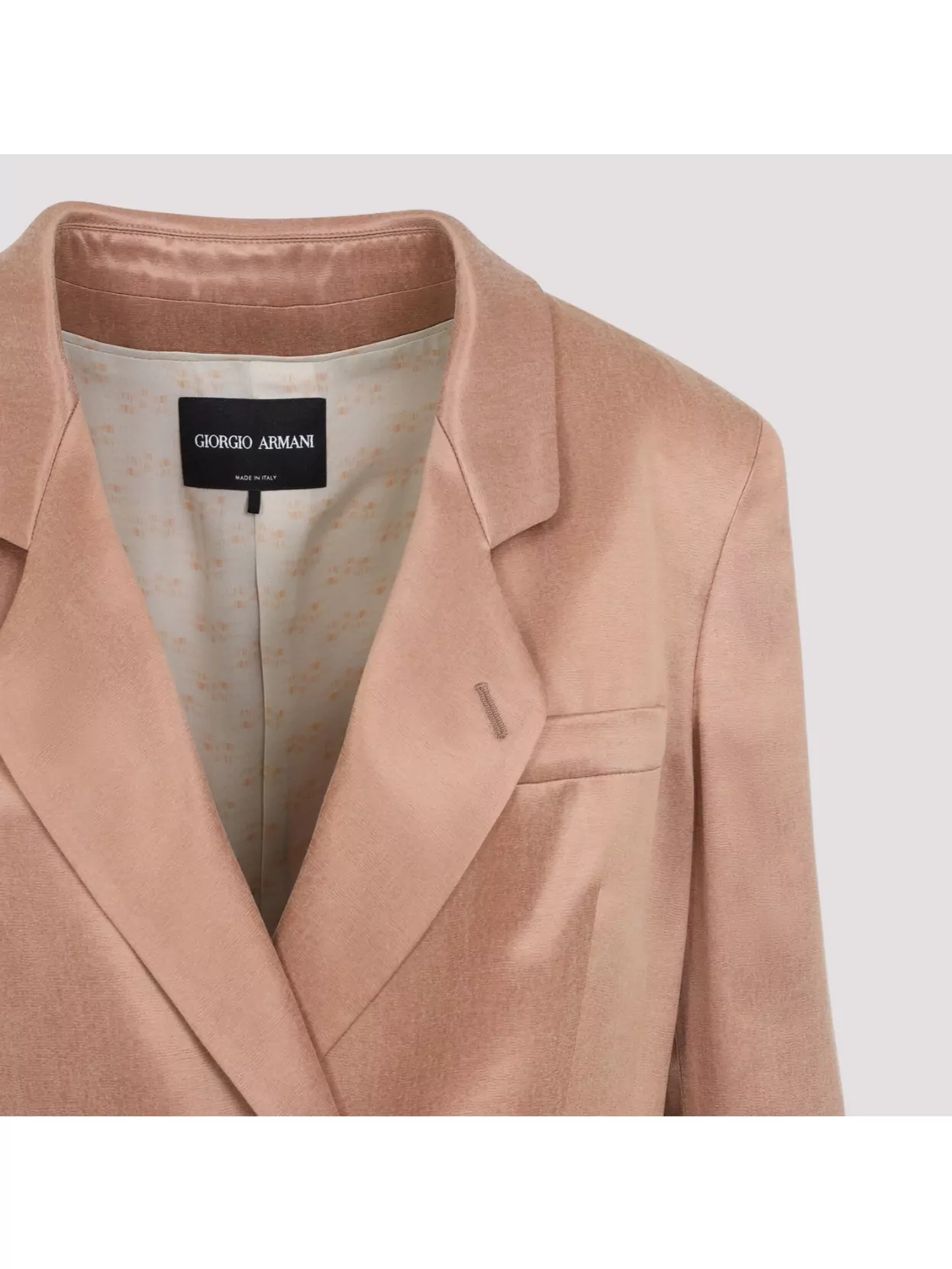 Giorgio Armani Double-breasted Blazer In Pink