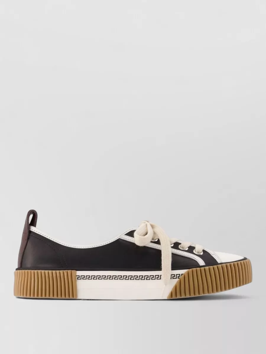 Versace leather low-top sneakers