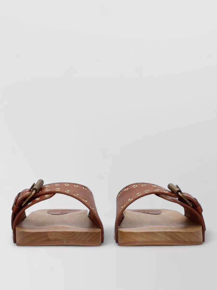 Isabel Marant studded leather slide sandals
