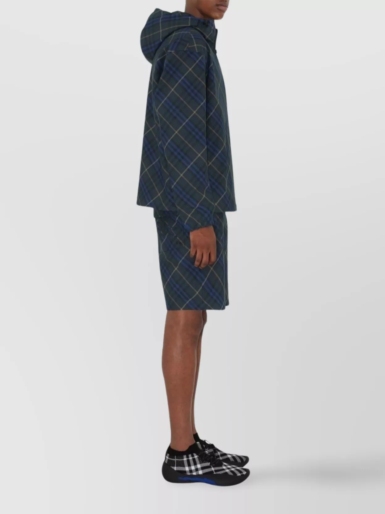 Burberry Hooded Jackets With Vintage Check Pattern
