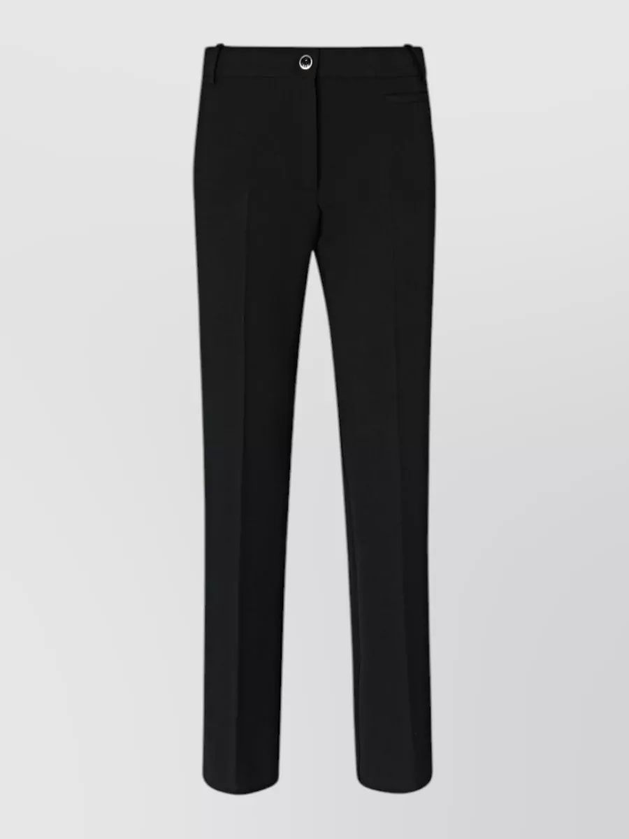 Pinko Crepe mid-rise straight-leg suit trousers
