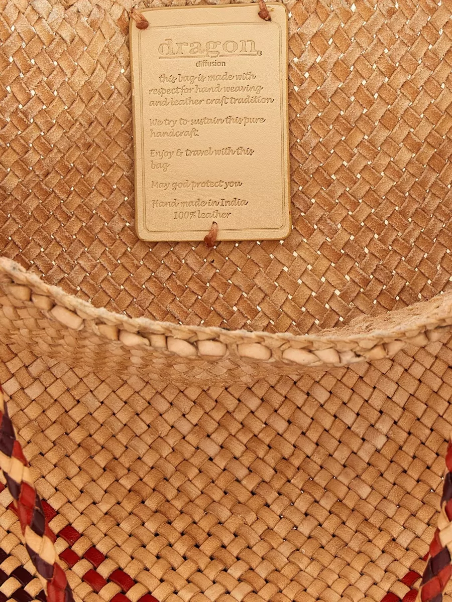 Dragon Diffusion Vintage Mesh Tote Large Leather Beach Bag