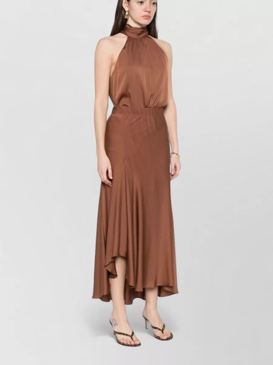 Silk95Five Silk Layered Asymmetric Skirt