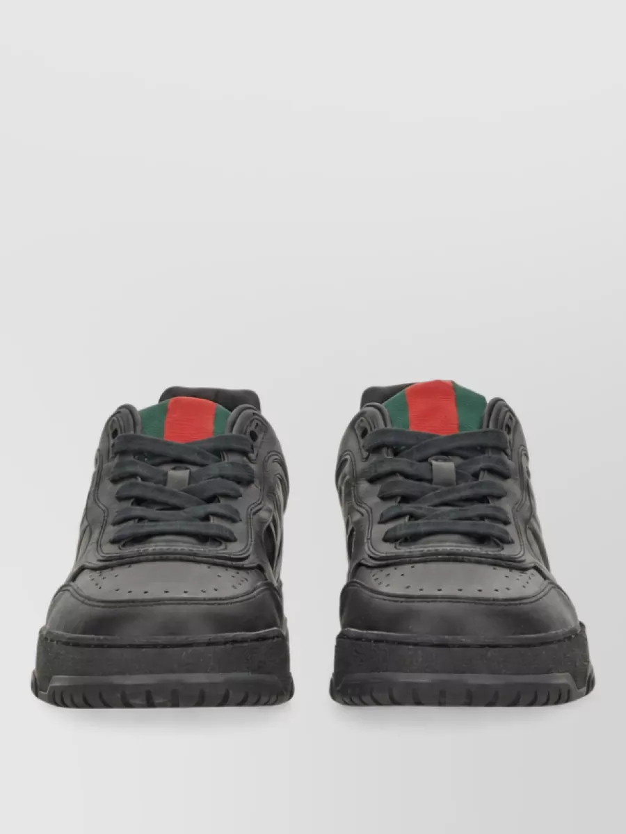 Gucci Leather Low-Top Sneakers