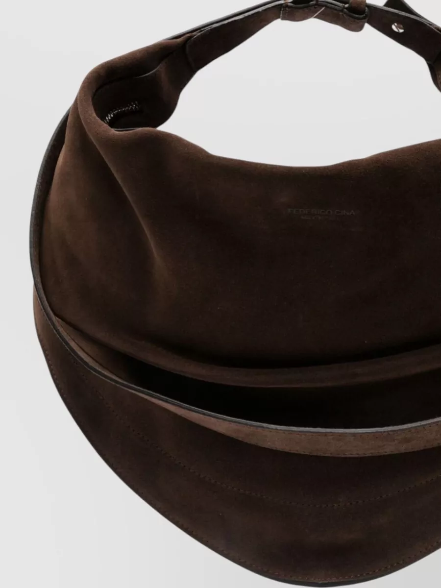 Federico Cina Leather Hobo Bag