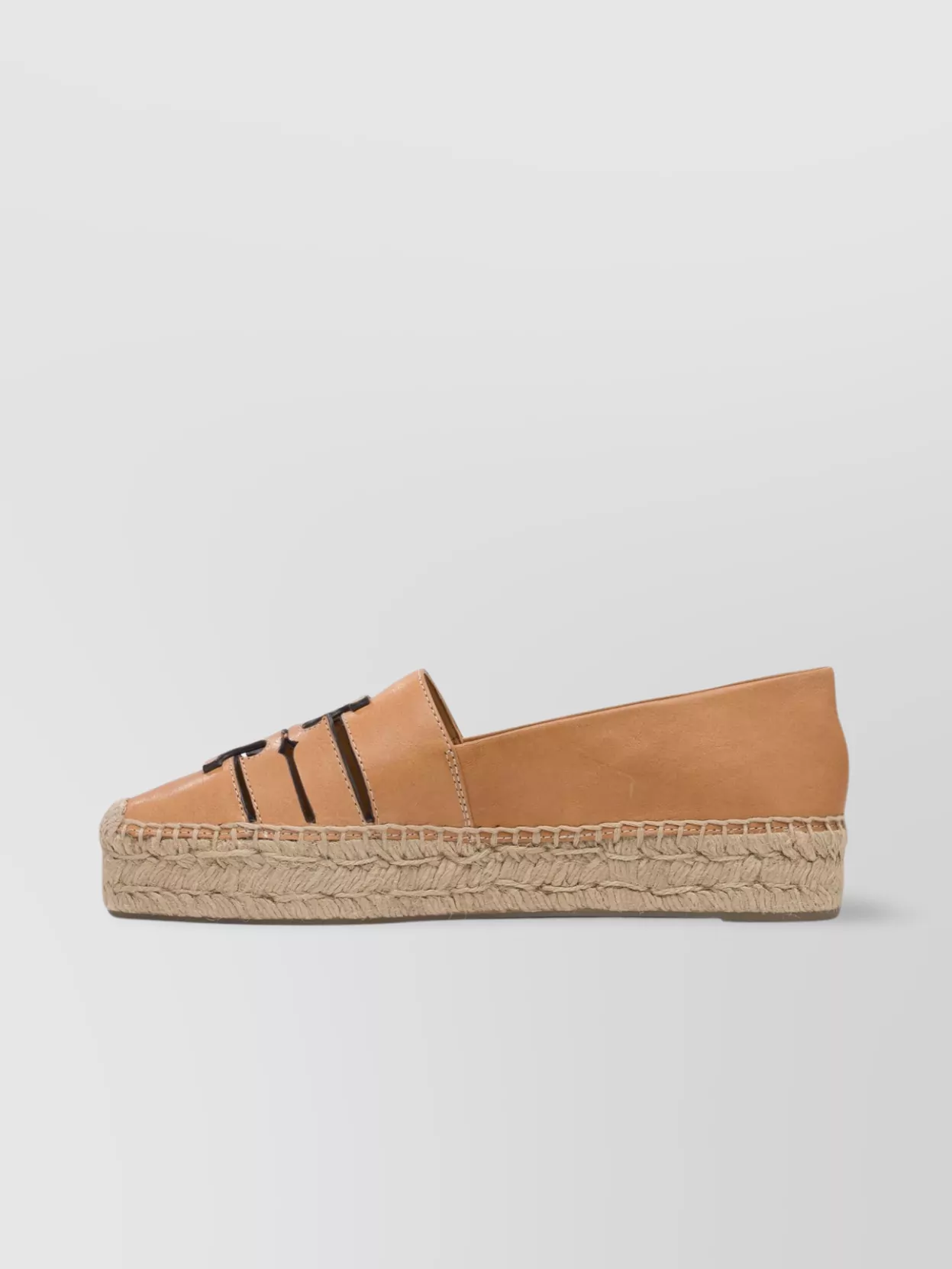 Tory Burch Round Toe Embroidered Espadrille Flat Sole