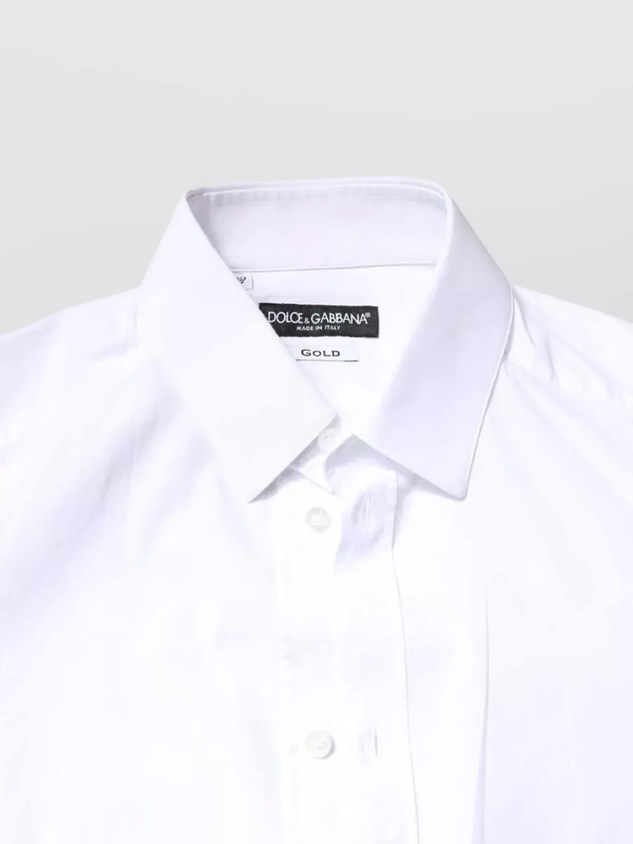Dolce&Gabbana Cotton Slim-Fit Long-Sleeve Dress Shirt
