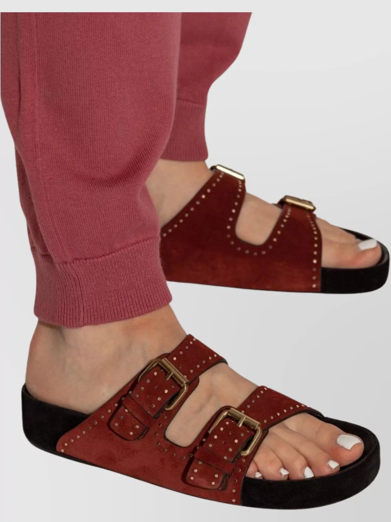 Isabel Marant Almond Toe Flat Sole Sandals