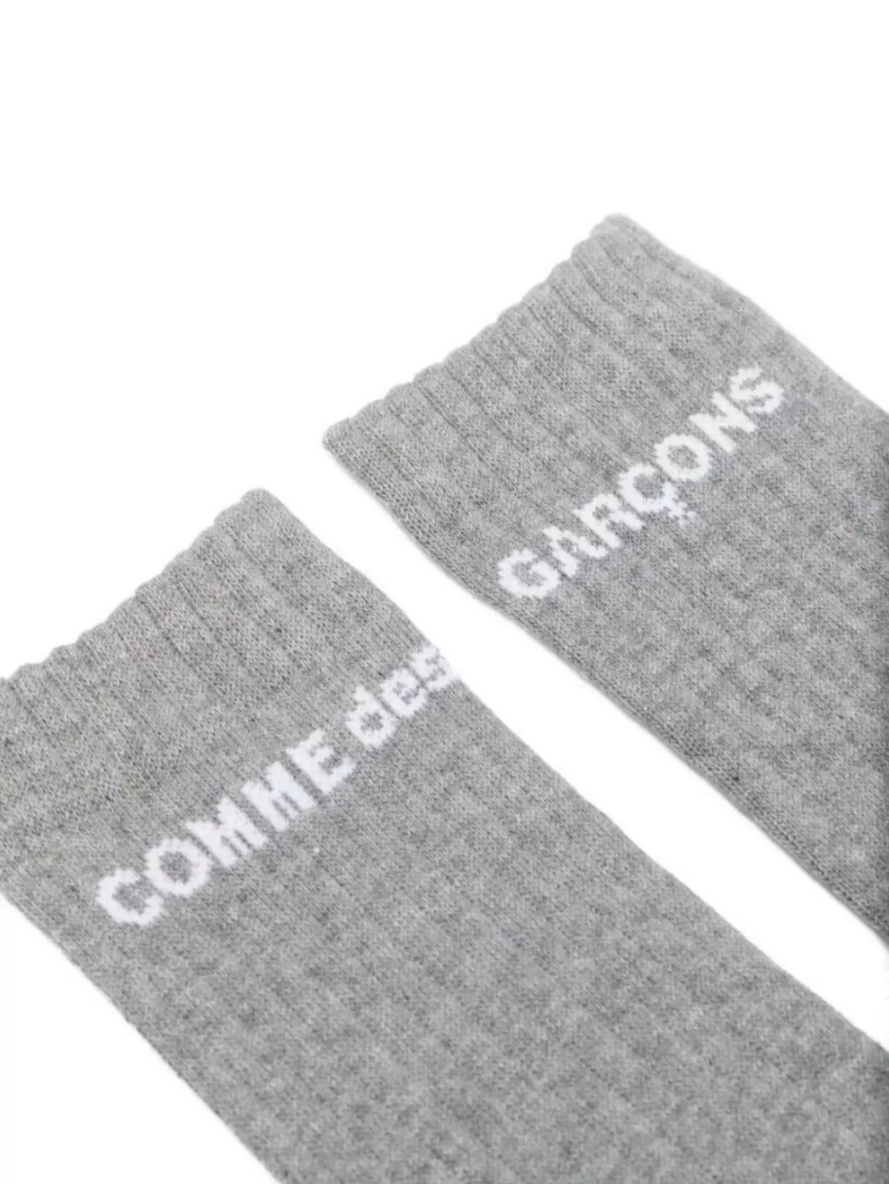 Comme Des Garçons Knee-High Ribbed Socks For Everyday Wear