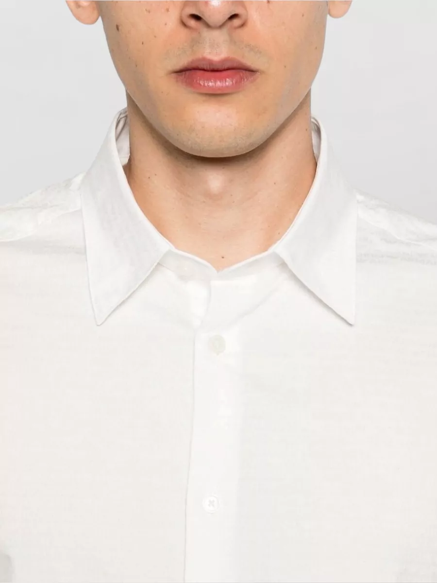 Emporio Armani Logo Cotton Long-Sleeve Polo Shirt