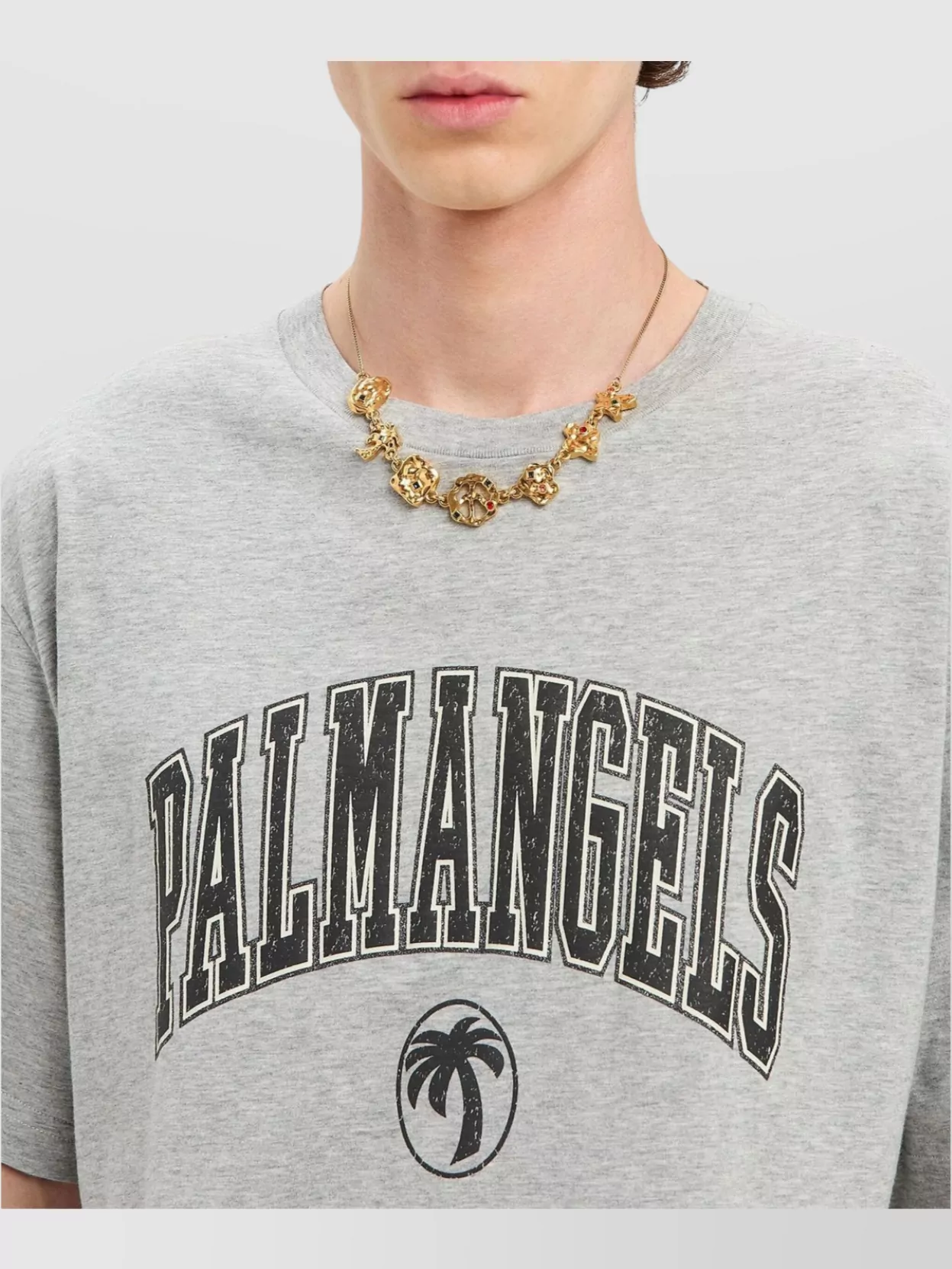 Palm Angels University Crew Neck T-Shirt