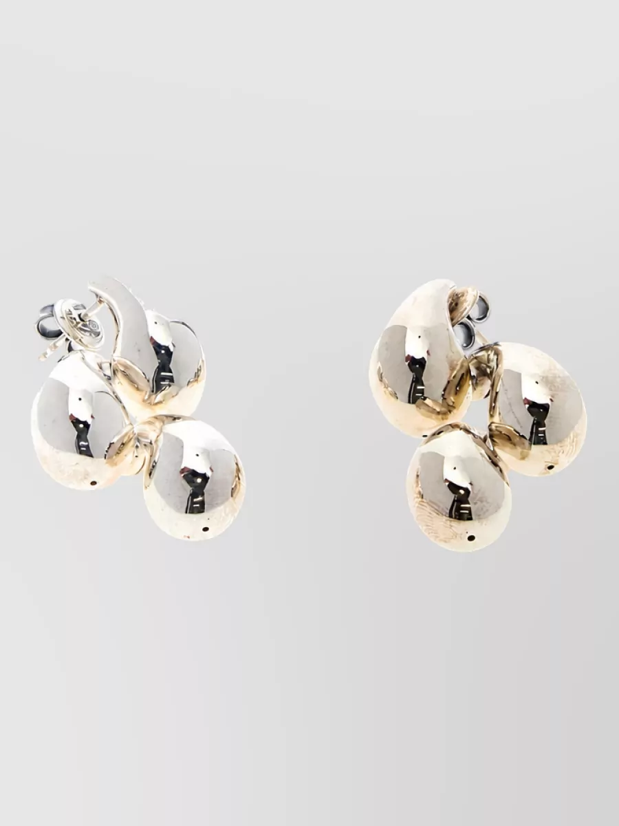 Bottega Veneta sterling silver drop earrings