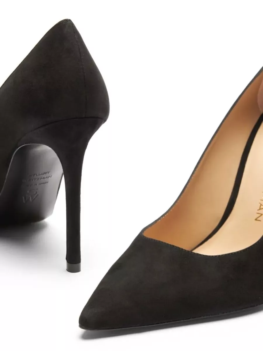 Stuart Weitzman Calf Suede Leather Pumps