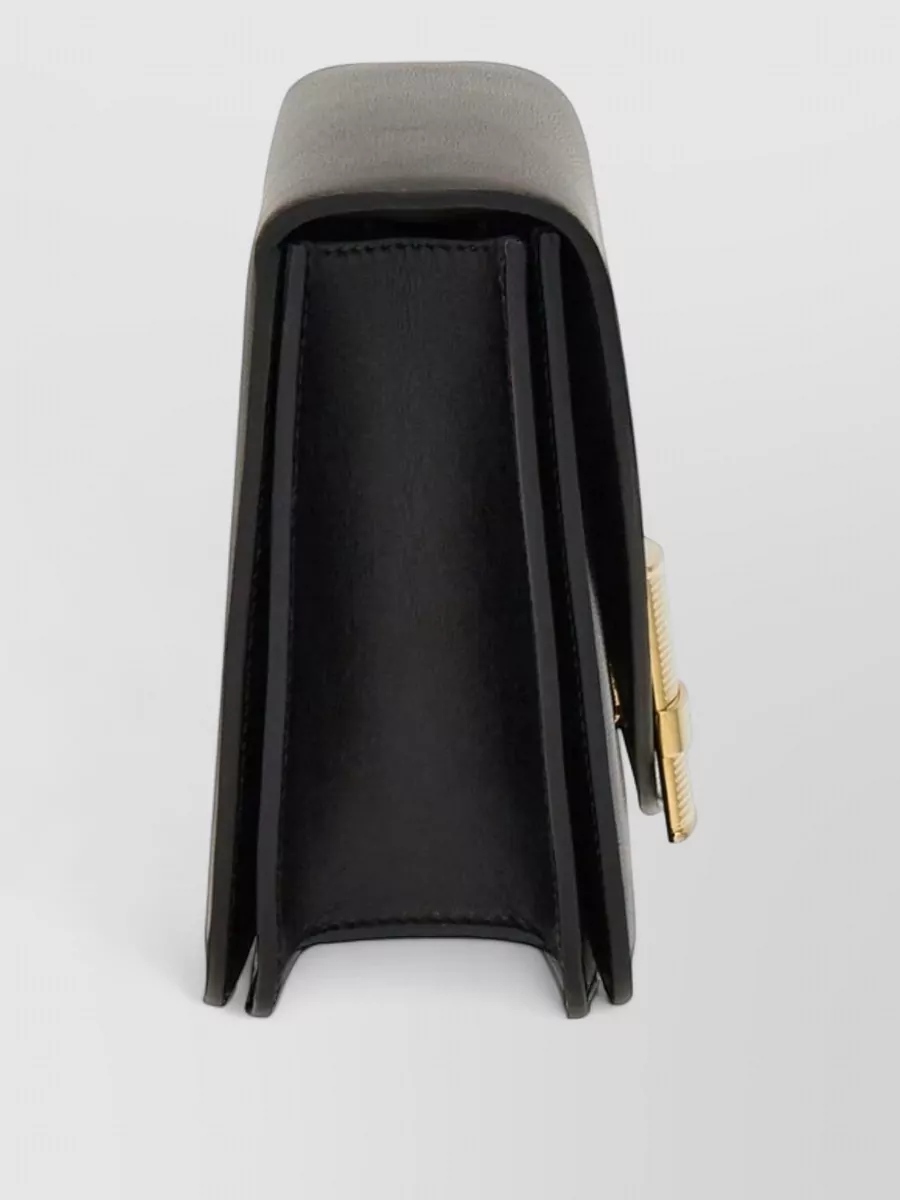 Ferragamo Gancini Leather Shoulder Bag