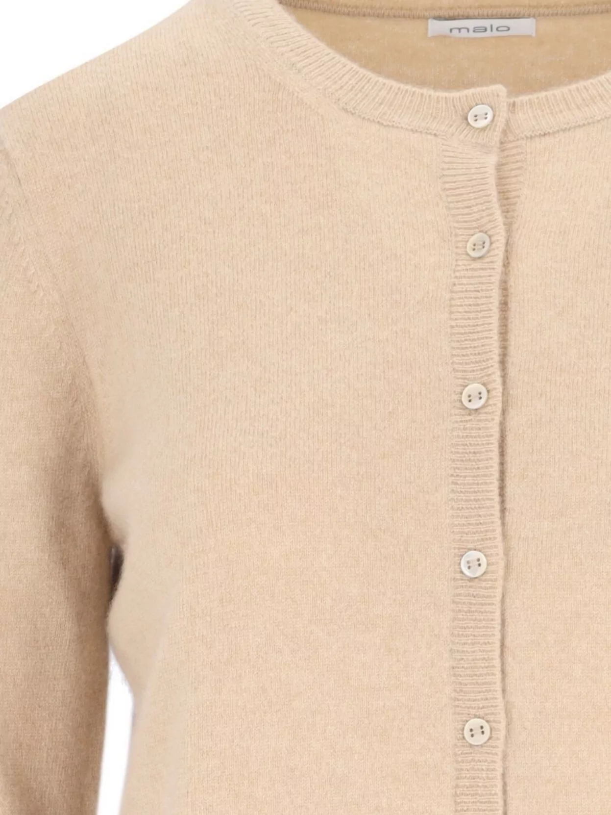 Shop Malo Ribbed Crewneck Knitwear Long Sleeves