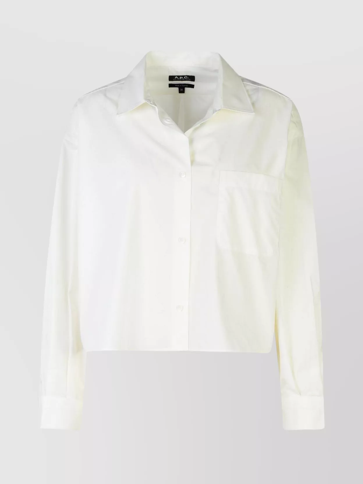 Apc 'sophia' Shirt With Buttoned Cuffs And Chest Pocket In Neutral