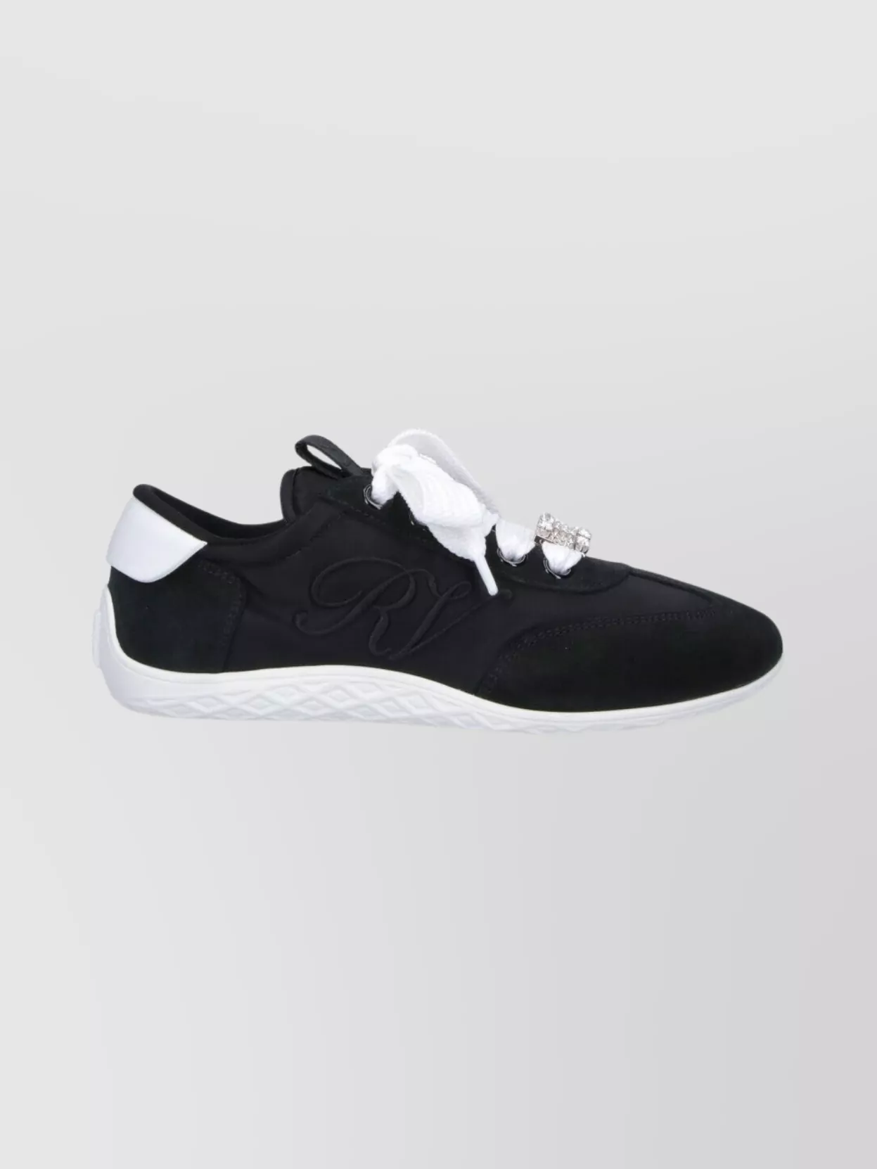 Roger Vivier Low Top Sneakers With Contrast Sole And Laces