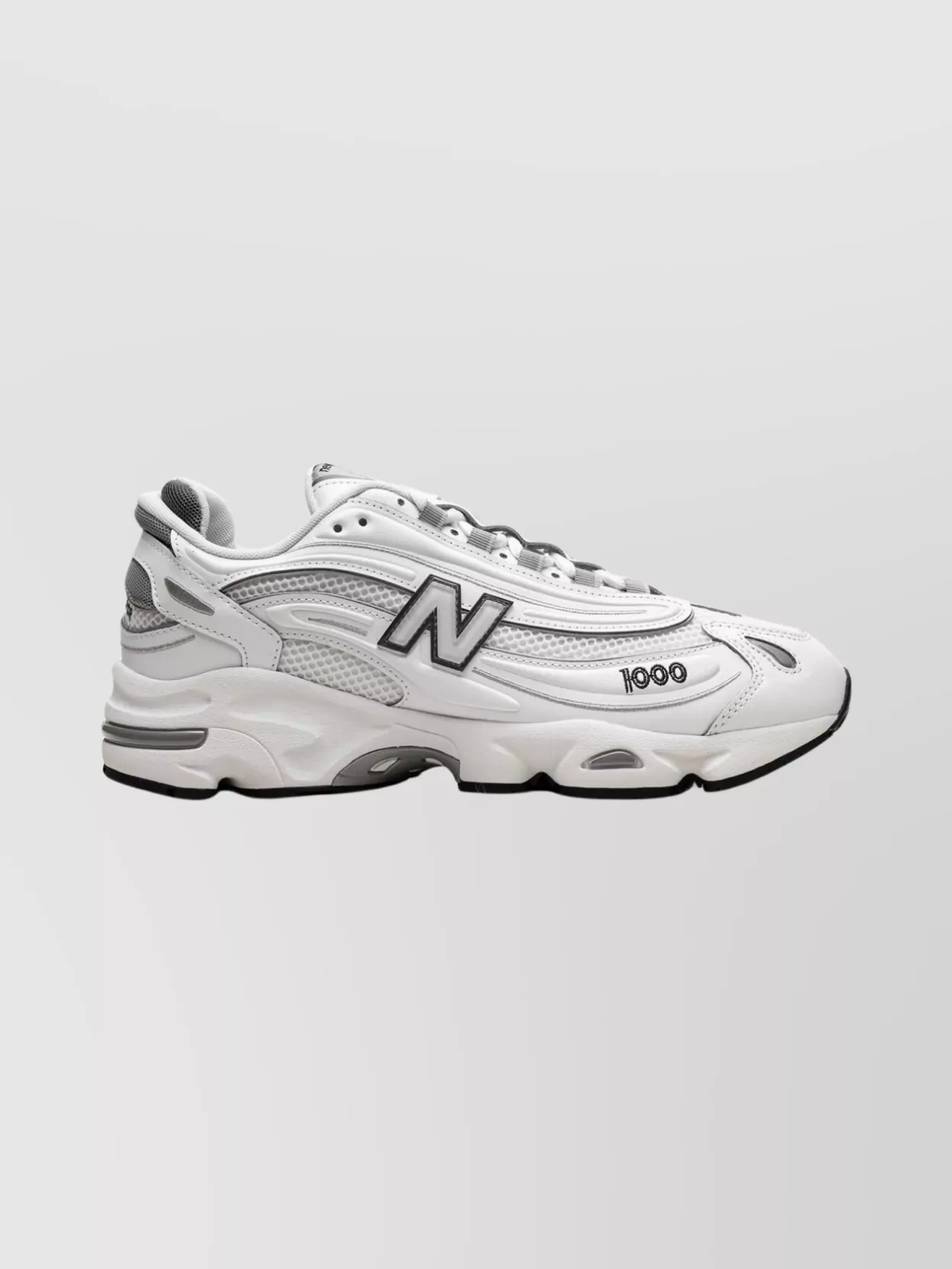 New Balance Lace-Up Sneakers With Mesh Panels And Rubber Sole