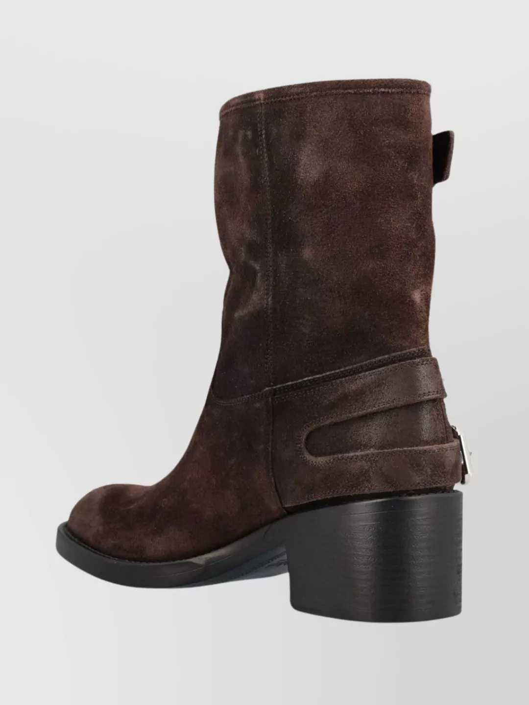 Chloé Stylish Block Heel Suede Ankle Boots