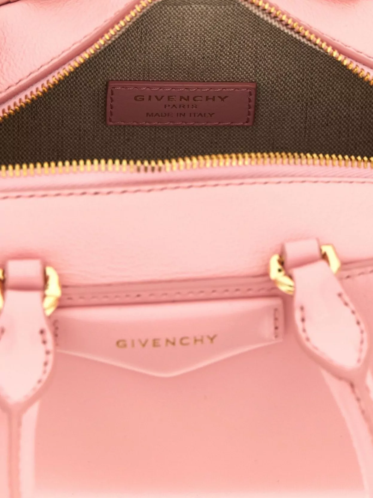 Givenchy Mini Structured Top Handle Handbag With Gold-Tone Hardware
