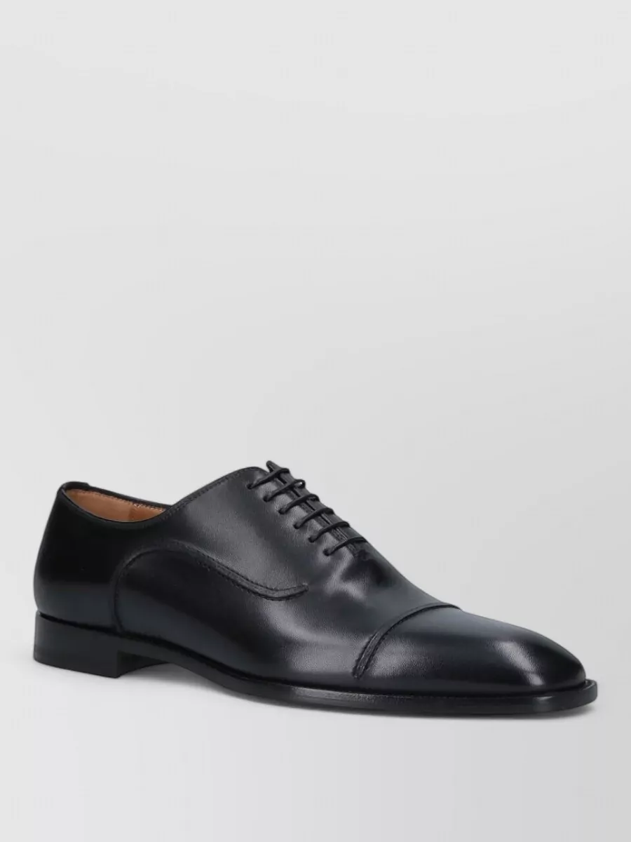 Christian Louboutin Lace Up Brogues Cap Toe Leather Sole