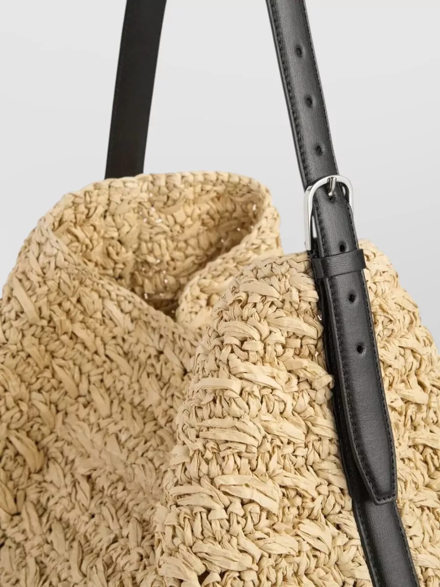 Totême Raffia Bucket Bag