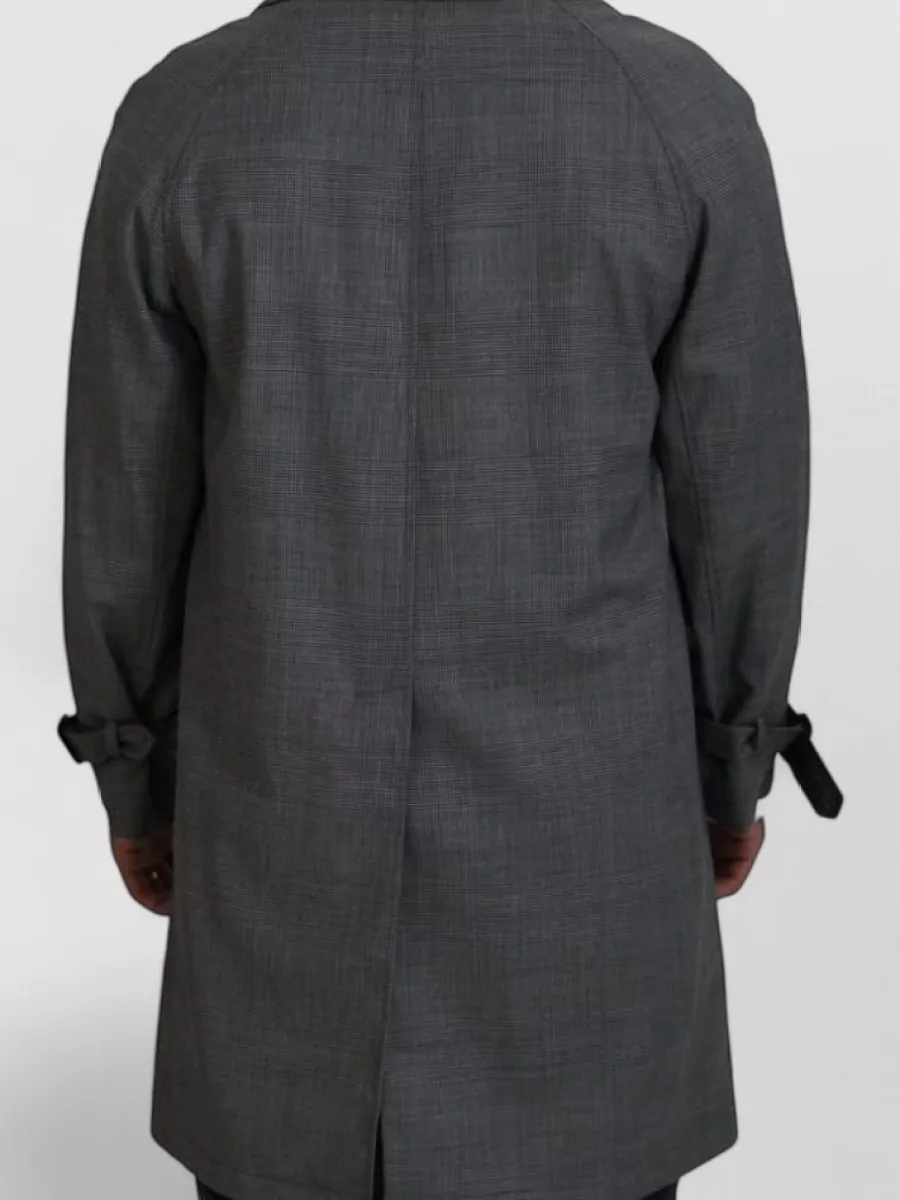 Dolce&Gabbana Wool Checked Single Breasted Coat