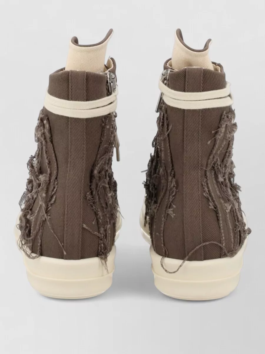 Rick Owens Drkshdw Denim High-Top Sneakers