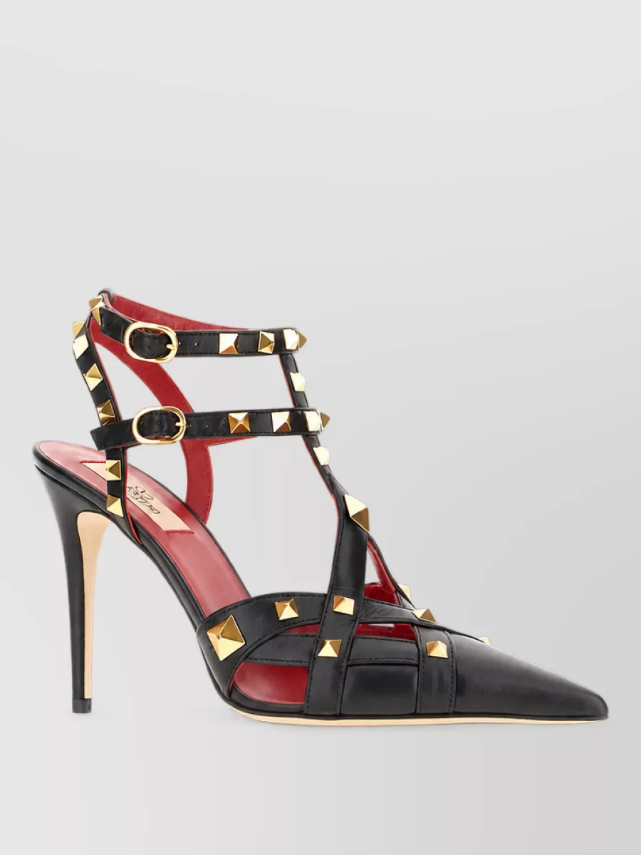 Valentino Garavani leather studded pumps