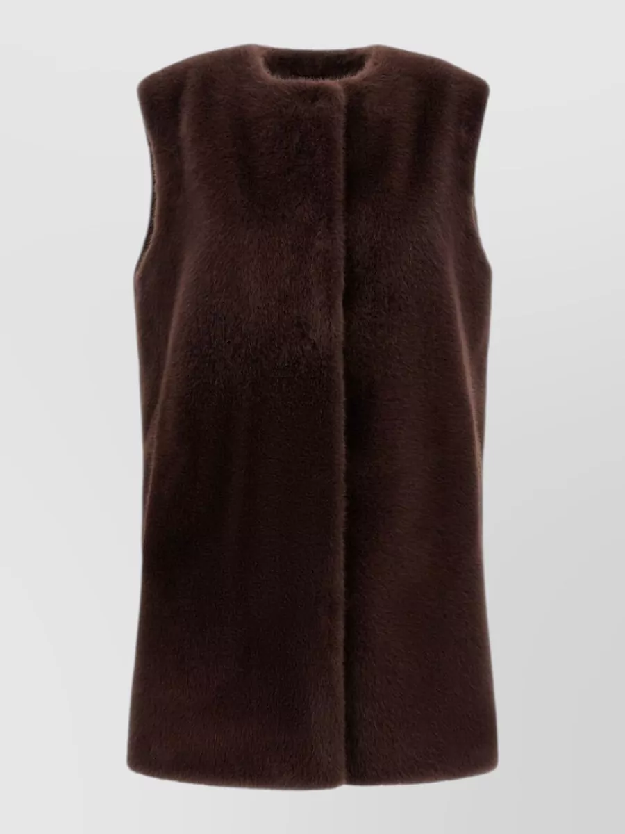 Herno faux fur sleeveless vest