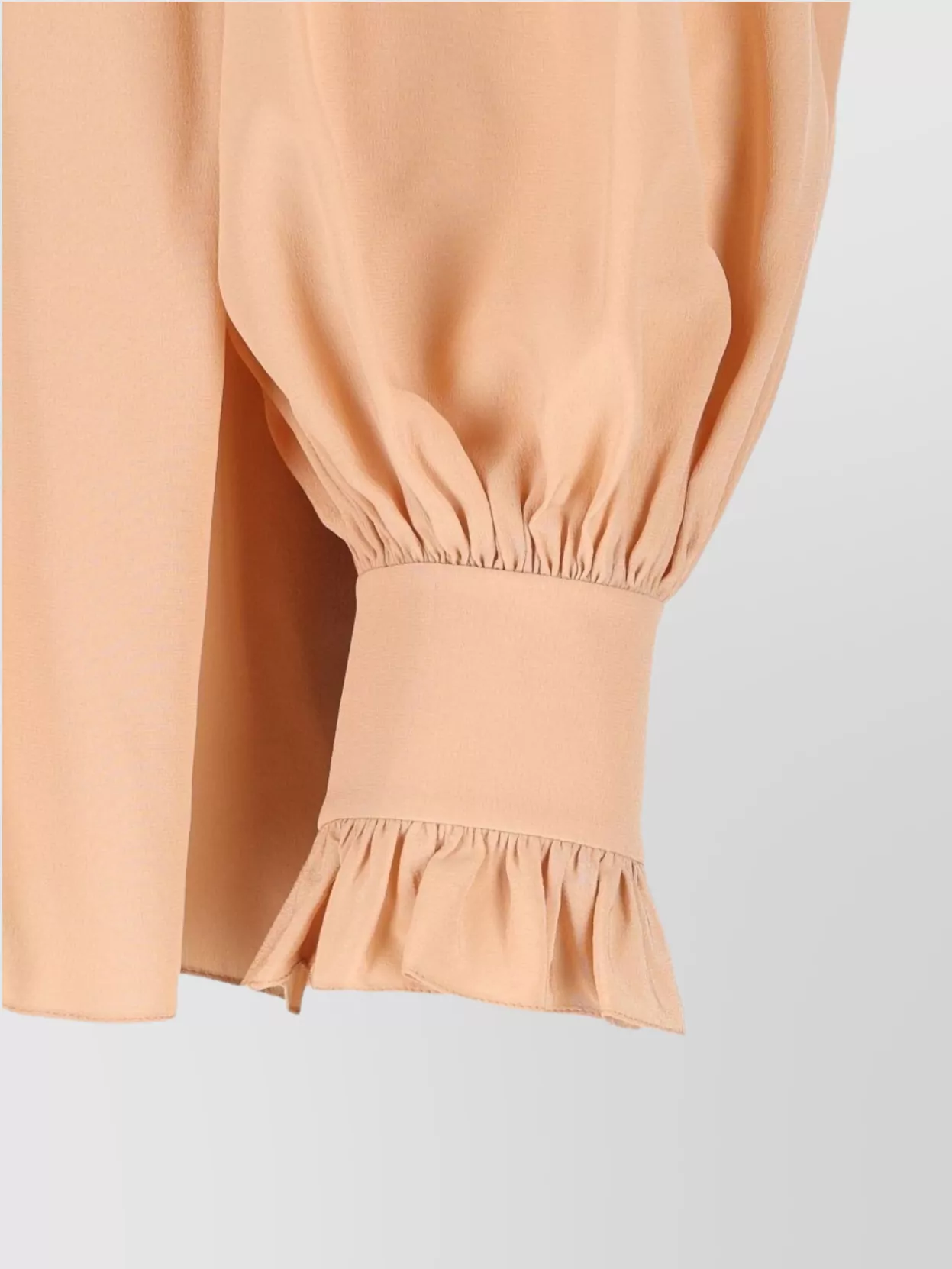 Chloé Silk Blouse With Layered Ruffles And Pleats