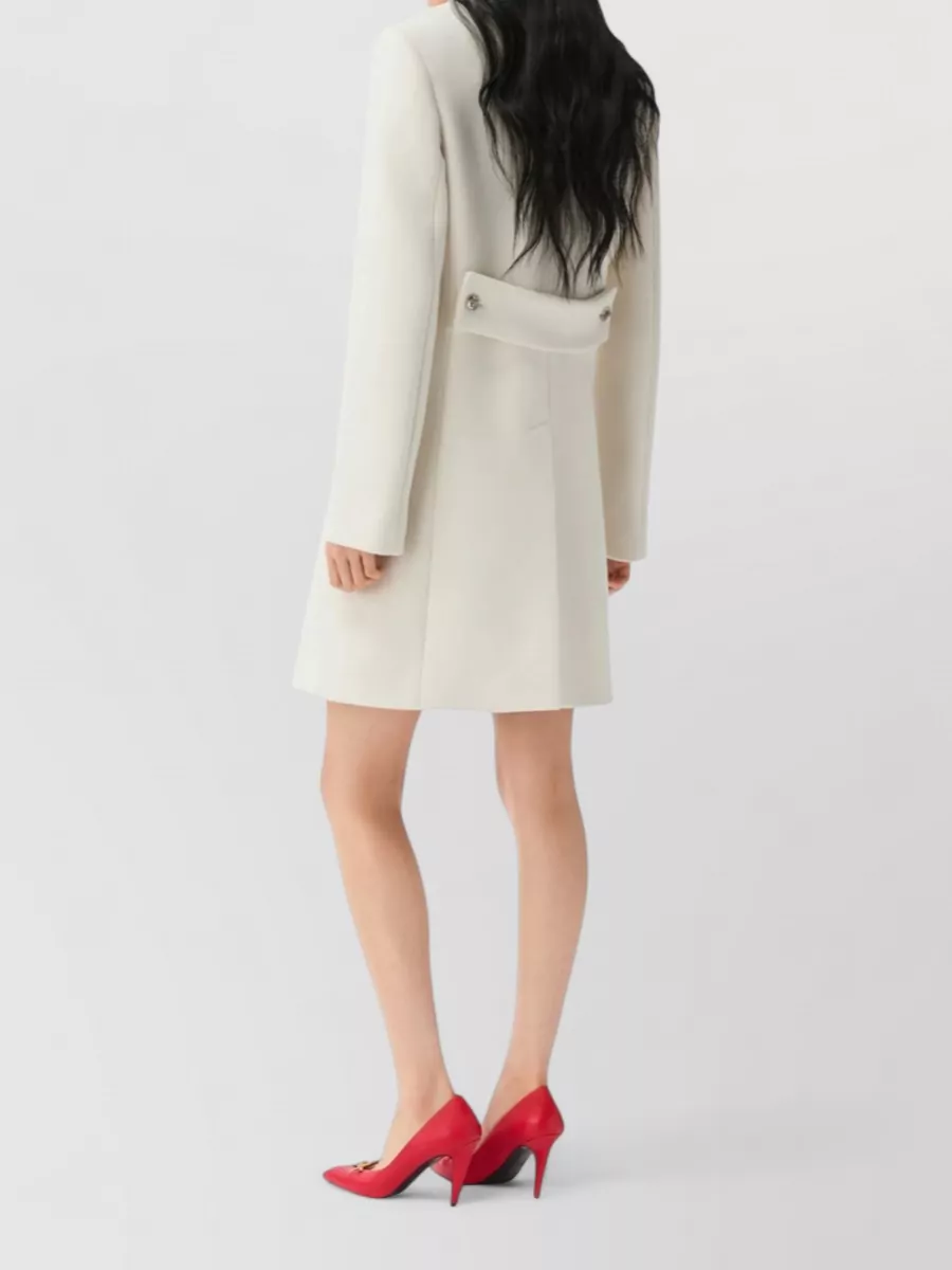 Versace Wool Single-Breasted Coat
