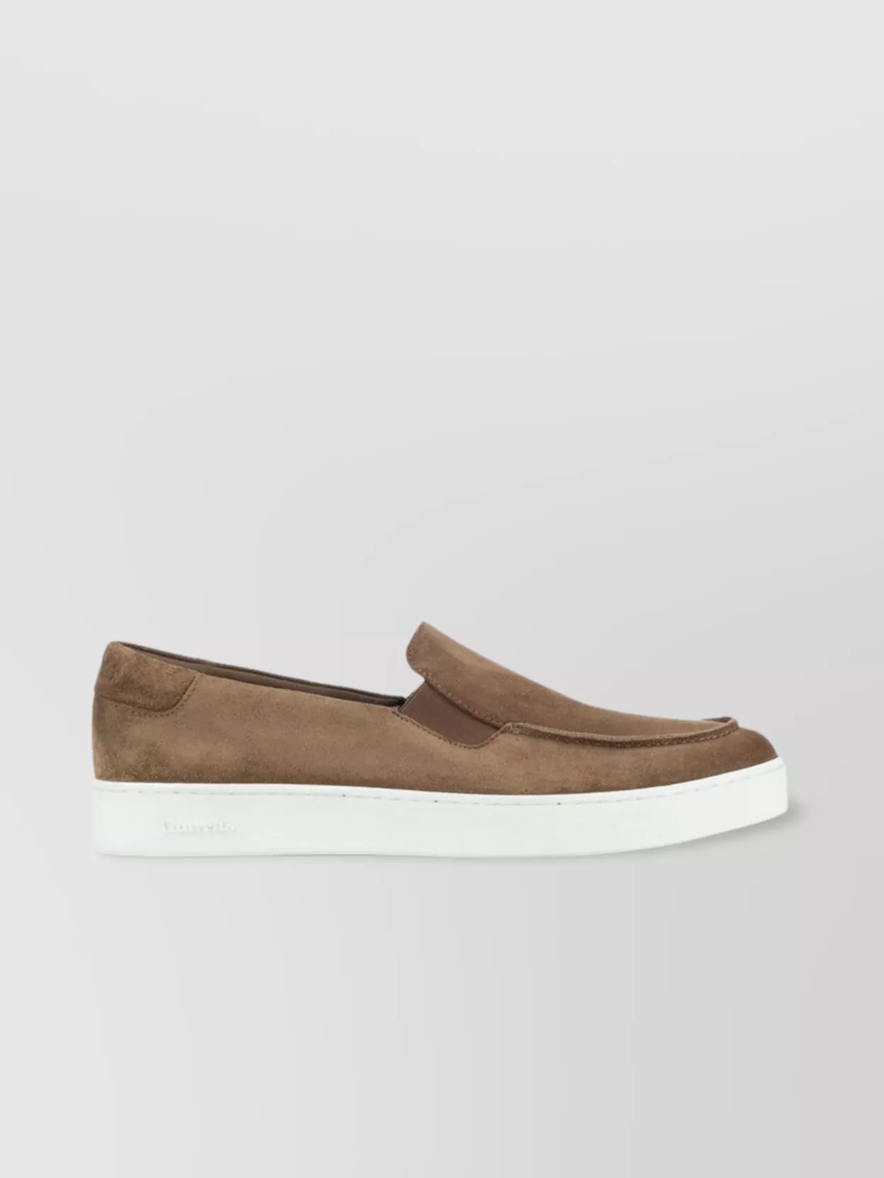 Church's Round Toe Suede Loafers With Rubber Sole