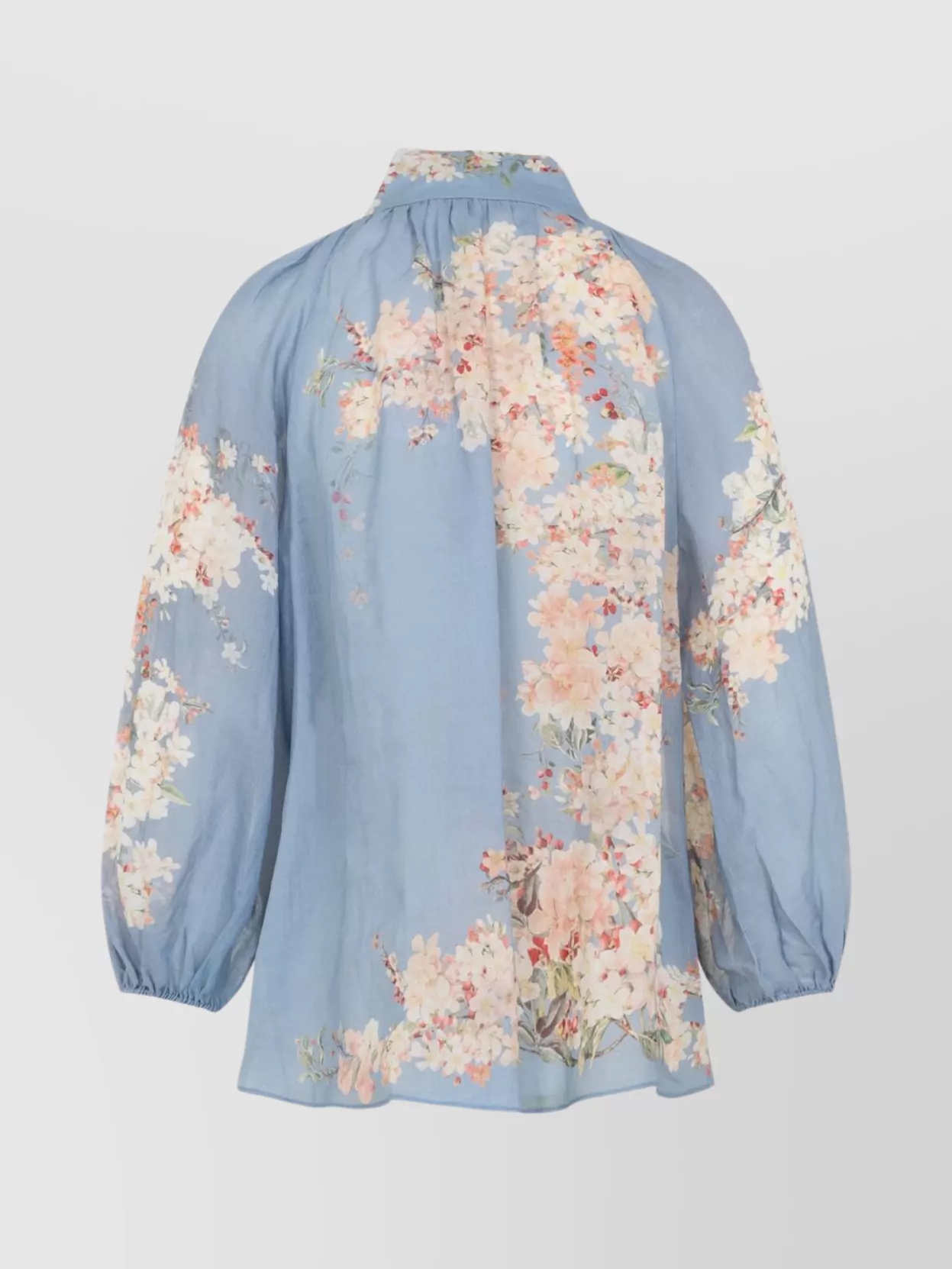 Zimmermann Tranquillity silk shirt asymmetrical hem | The