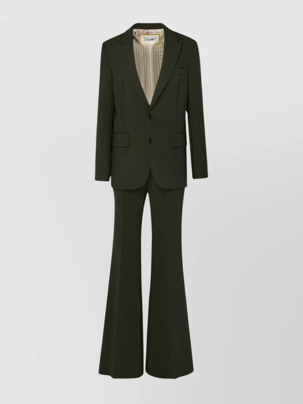 Dsquared2 Suit With Flap Pockets And Flared Trousers