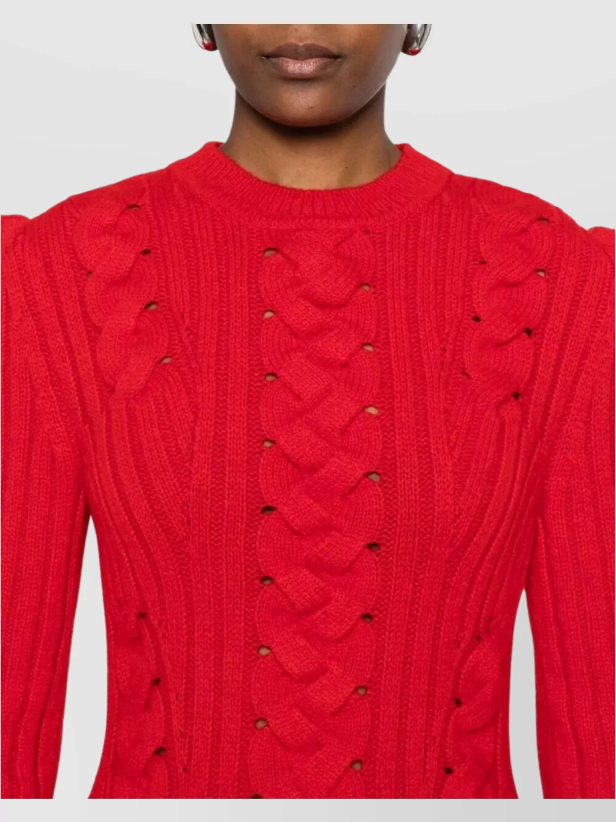 Alexander Mcqueen Cashmere Blend Cable Knit Mini Dress