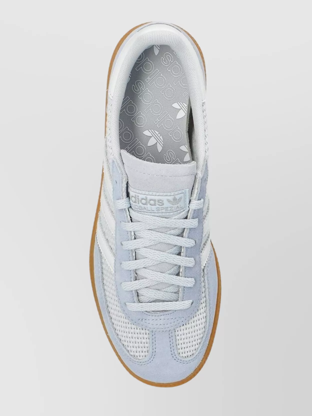 Adidas Originals Perforated Low-top Sneakers With Contrast Sole In Blue