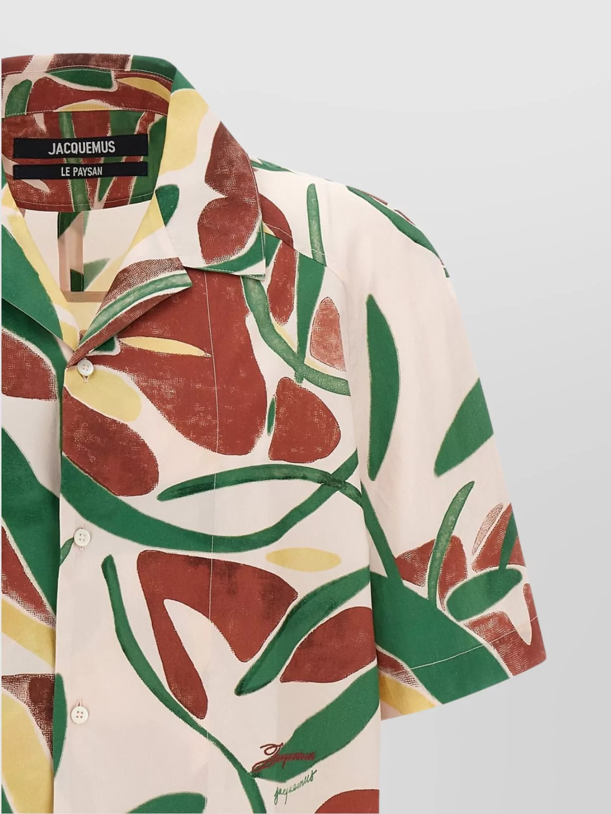 Jacquemus Fonccio All-Over Print Short Sleeve Shirt
