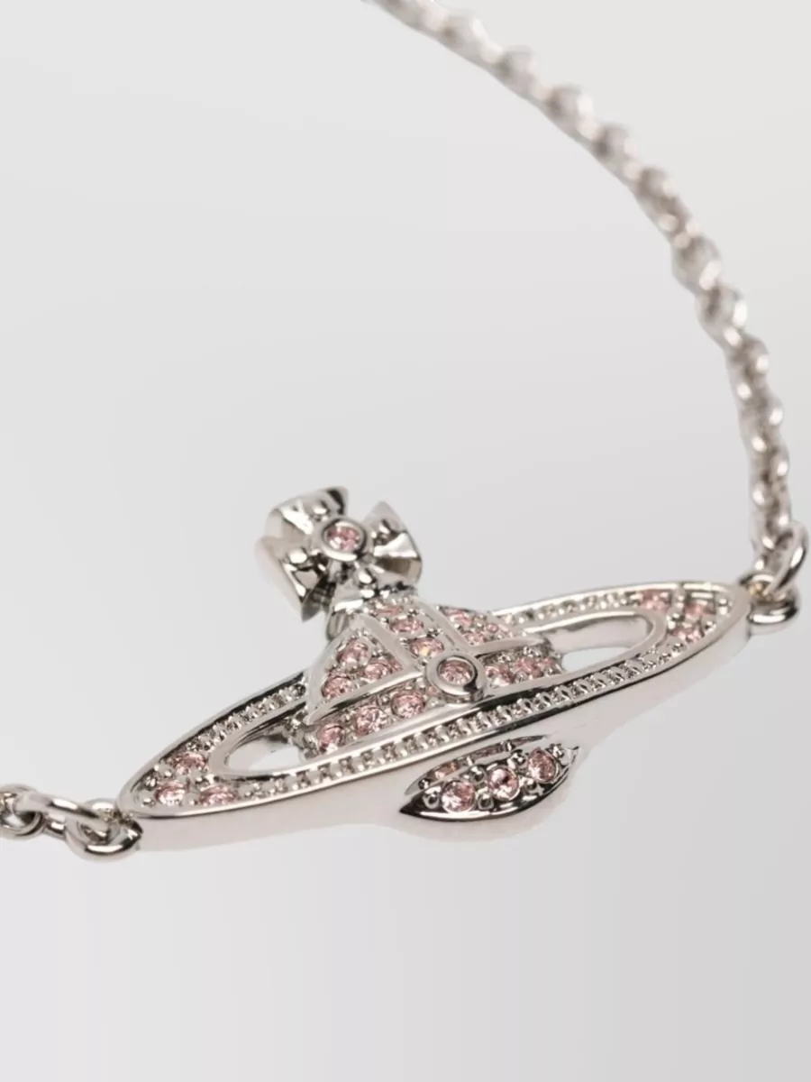 Vivienne Westwood Chain Bracelet Adjustable Length Embellished Pendant