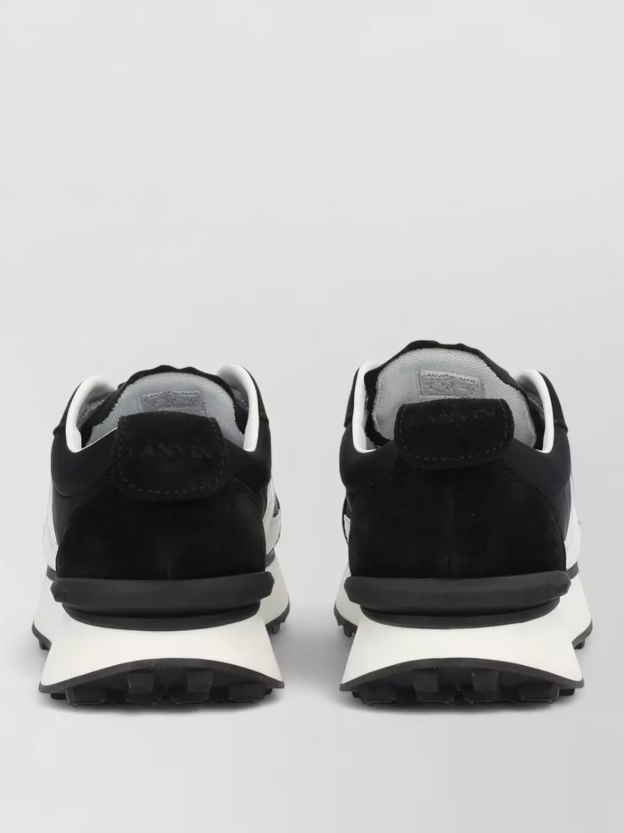 Lanvin Sneakers With Contrast Panels And Rubber Sole