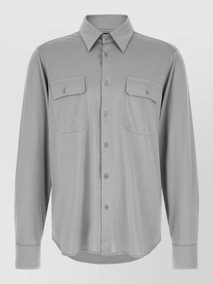 Tom Ford silk blend long-sleeve shirt
