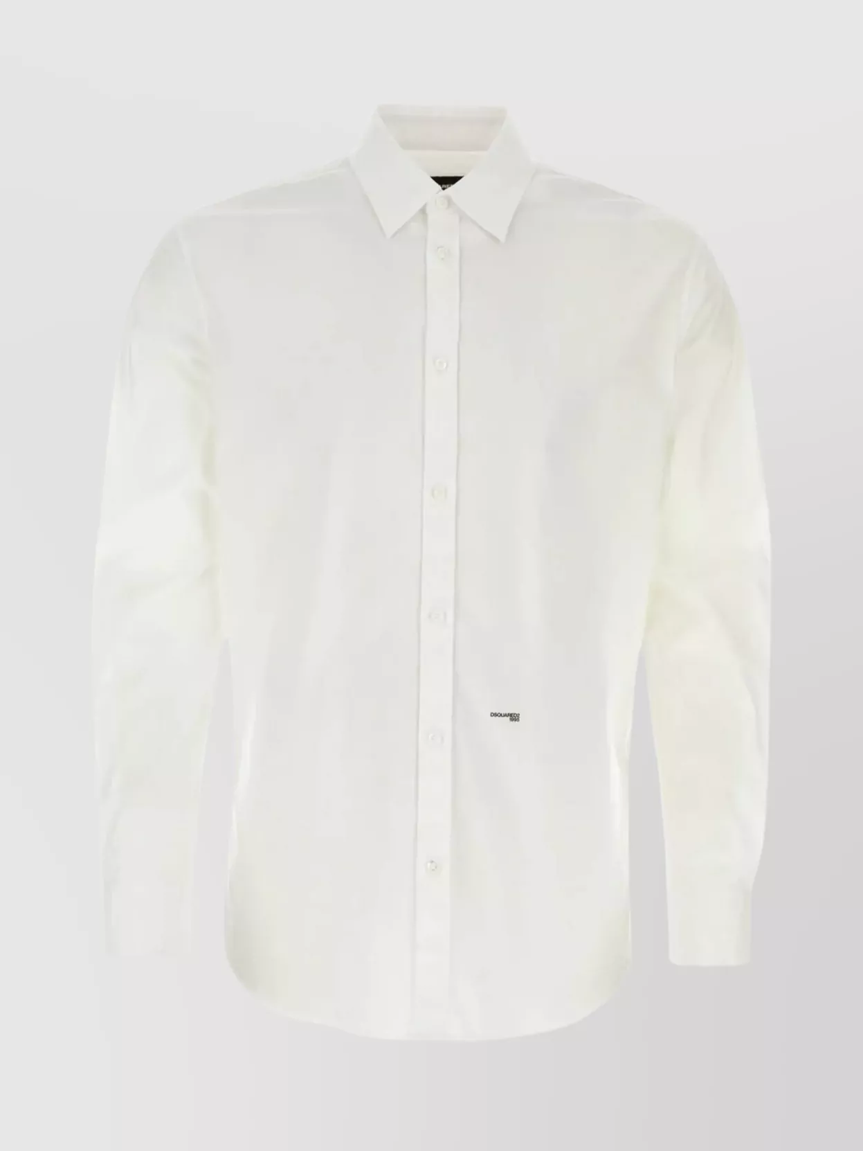 Shop Dsquared2 Stretch Cotton Poplin Shirt With Rear Yoke