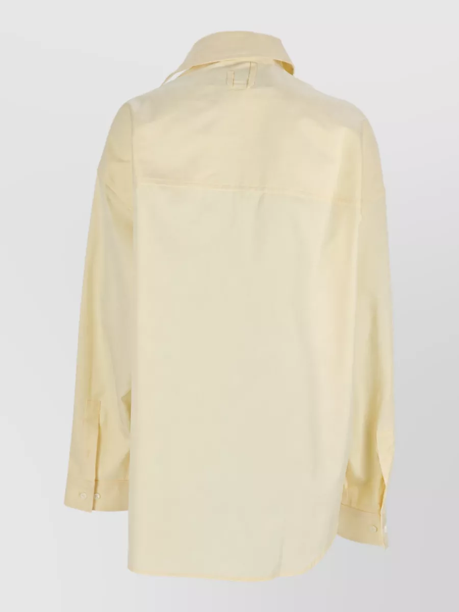 Jacquemus Asymmetric Cotton Long-Sleeve Shirt