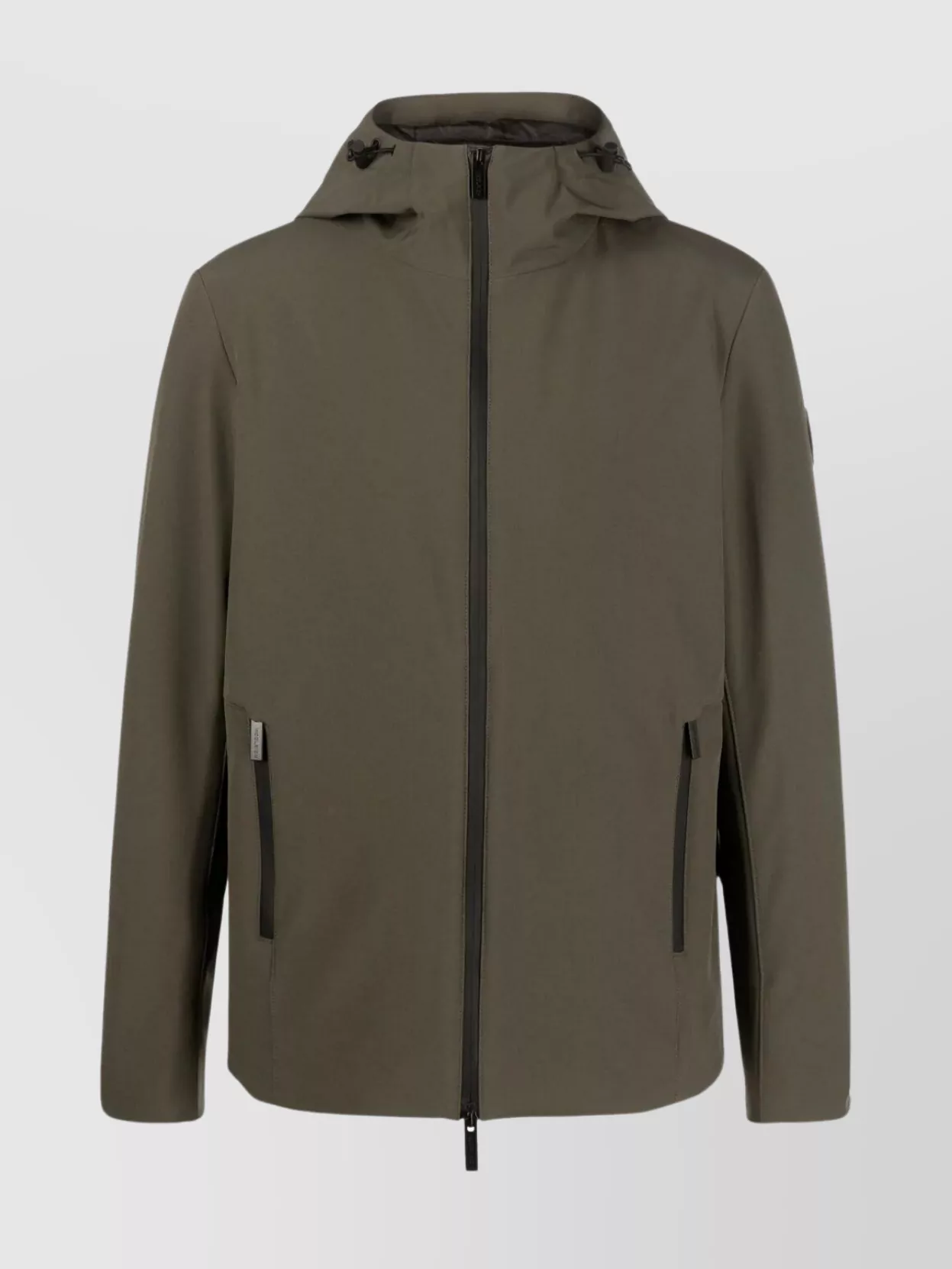 Shop Woolrich Functional Hooded Shell Jacket In Brown